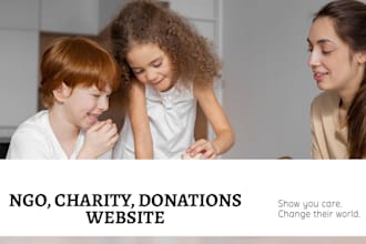 create custom ngo website charity website donation website wp plugin