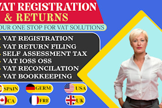 register and file your UK,eu, or uae vat registration,return