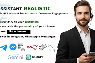develop an ia realistic chatbot for your business