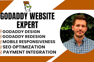 create professional godaddy website design, ecommerce site and godaddy redesign