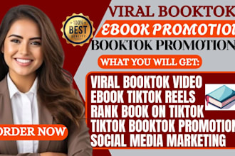 do viral rank booktok video to promote book and ebook on tiktok account