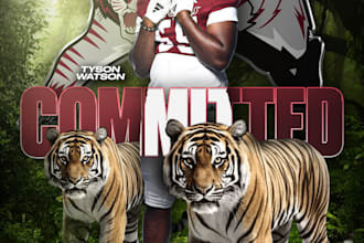 make athlete recruit graphics