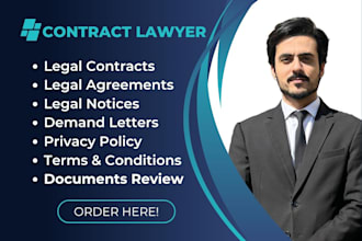 draft legal contract, agreement, lawsuit, complaint, petition, demand letter