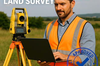 provide accurate land survey reports using gis and satellite data