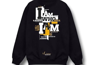 do typography merch tshirt logo and clothing graphic design