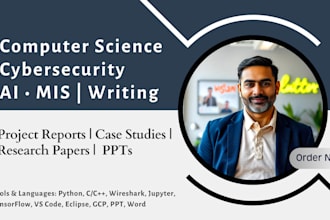 write cybersecurity, data science, ai, and computer science reports