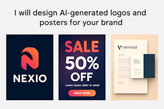 design ai generated photo and posters for your brand