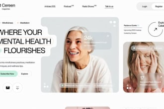 design mental health website psychotherapy website healthcare website