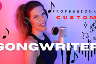 be your female vocalist songwriter in your country language