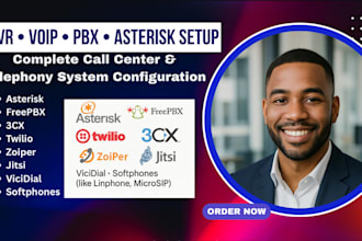 set up and configure your asterisk voip pbx or call center system