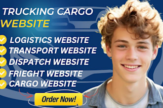 design website of trucking, frieght, dispatch, logistics, moving, 3pl transport