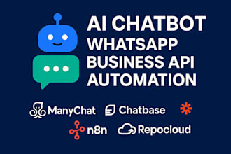 setup whatsapp business API manychat chatbase ai chatbot n8n repocloud automatio