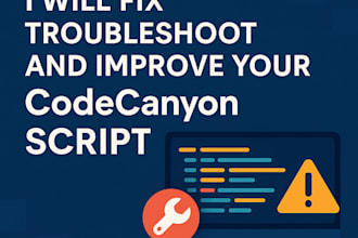 fix, troubleshoot, and improve your codecanyon script