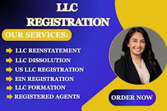 do US company llc registration, ein registration and llc reinstatement