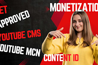 set up approved youtube cms, msn, cms accounts