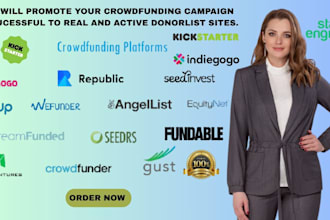 crowdfunding campaign promotion for your kickstarters gofundme campaign
