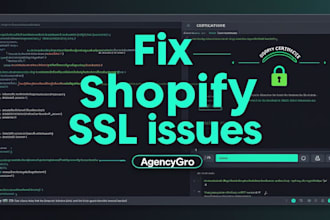 fix shopify SSL issues, secure https, install SSL certificate, fix domain issues