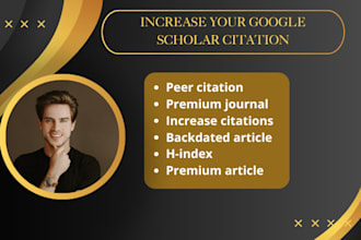 backdate and boost your google scholar citation and ensure it ranks