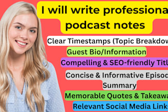 listen and write podcast notes