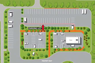 design parking lot, property map, site map, site plan, rv