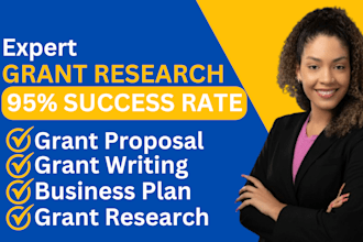 research grant, write grant proposal, grant application, do business plan, 501c3
