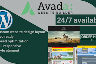 design a mesmerizing wordpress website, avada theme customization, consultation