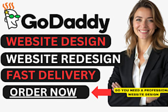 design godaddy website redesign godaddy website with SEO