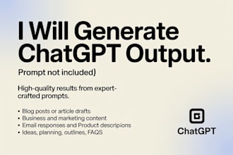 generate chatgpt output based on expert prompts chatgpt business promptwriting