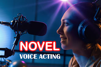 voice your novel with emotion, character acting, and dramatic narration