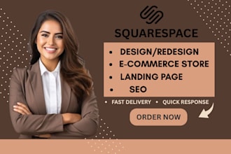 design or redesign squarespace ecommerce website and SEO