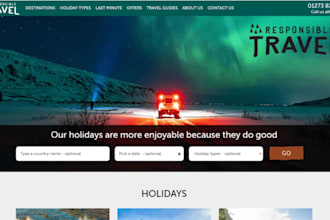 design property management website, vacation rental with booking, wix, wordpress