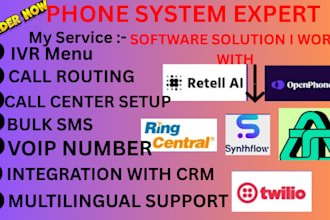setup ringcentral 3cx twilio vitalpbx freepbx aircall voip vicidial ai chatbot
