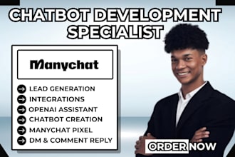 create social media dm ai chatbot instagram manychat automation lead generation