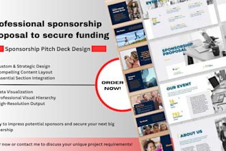 develop a custom sponsorship pitch deck for impactful partnerships, deck design