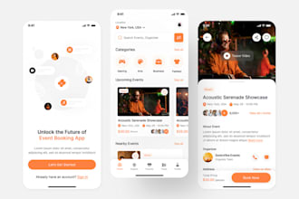 develop event booking app, conference booking app, ticket booking app, event app