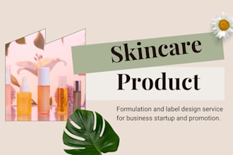 formulate custom skincare beauty product or cosmetic product for your brand