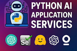 do python ai automation, llm chatbot, web scraping, ocr, rag, nlp, ml, ai agent