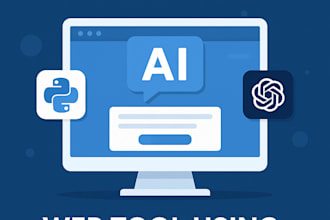 create a simple ai web tool using python and openai API