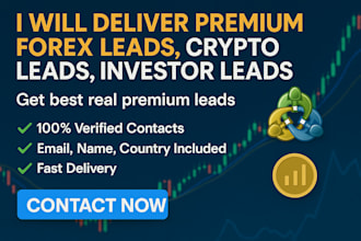 deliver premium forex leads crypto leads investor leads and forex trading leads