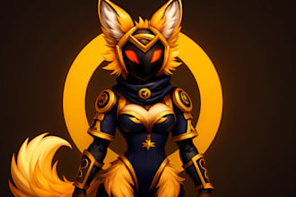 design custom furry fursona, nsfw, anime and vrchat avatar illustration