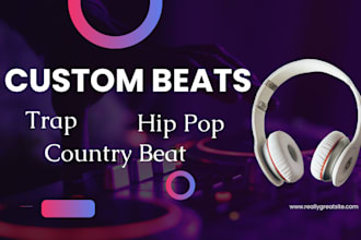 produce custom beat autotune, trap, custom hip hop beat for rappers and artists