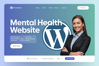 design mental health, therapy website, wellness counseling, personal trainer