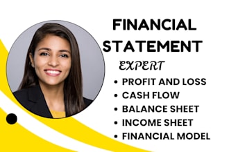 prepare financial statement balance sheet income sheet excel profit loss report