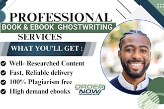 ghostwrite an ebook autobiography about us american history cookbook writer