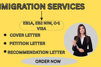 write a professional recommendation letter for eb1a, eb2 niw, o1 US immigration