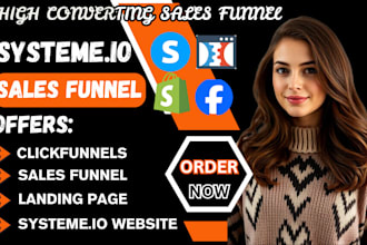 build systeme io sales funnel, systeme io website, systeme io landing page