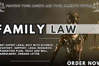 provide solid family law document for child support custody legal advice alimony