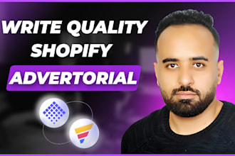 write compelling shopify advertorial direct response copy