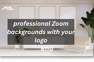 design a custom zoom or teams background in 24 hours