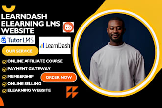 build lms coaching website with learndash, tutor lms, buddyboss